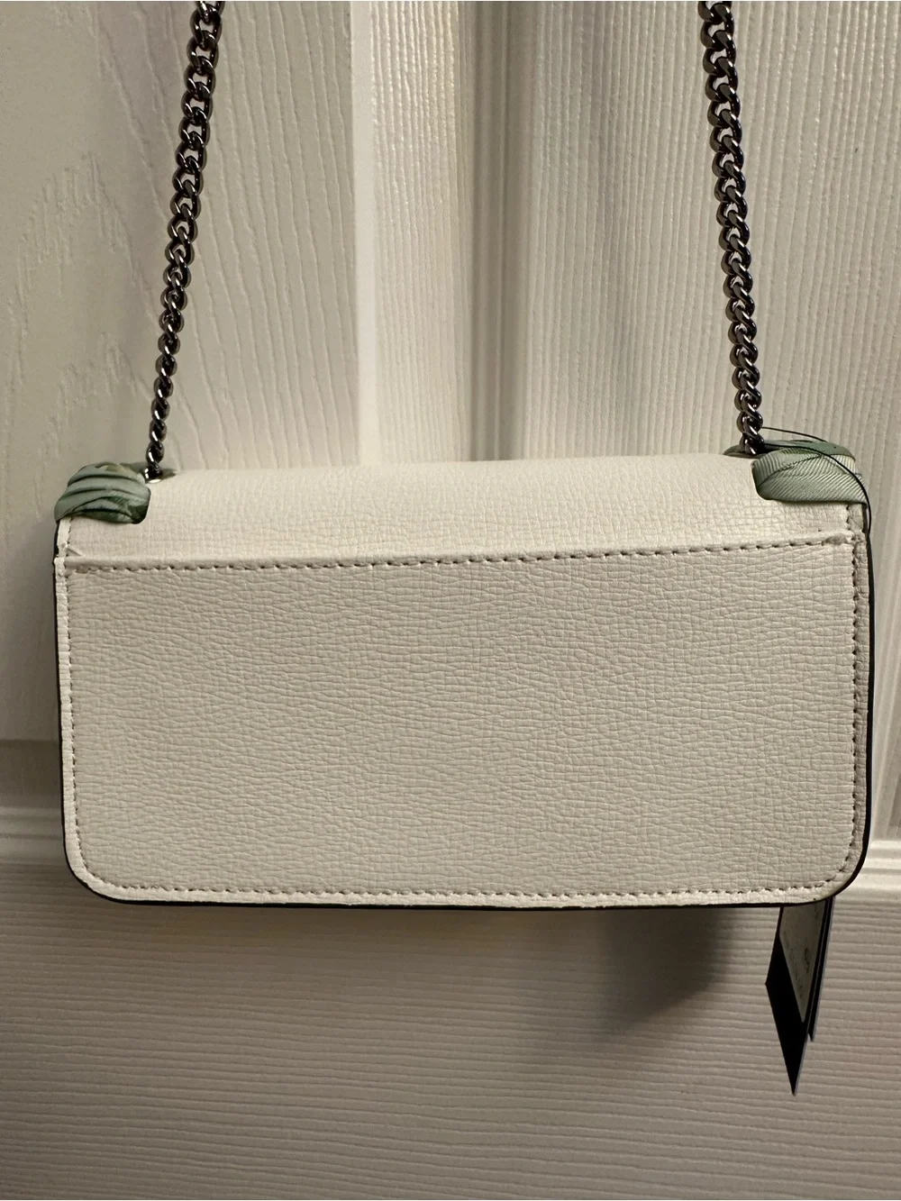 Karl Lagerfeld white leather
